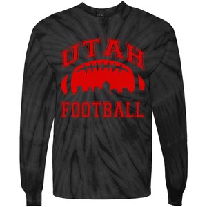 College University style Utah Football Sports Gift Tie-Dye Long Sleeve Shirt