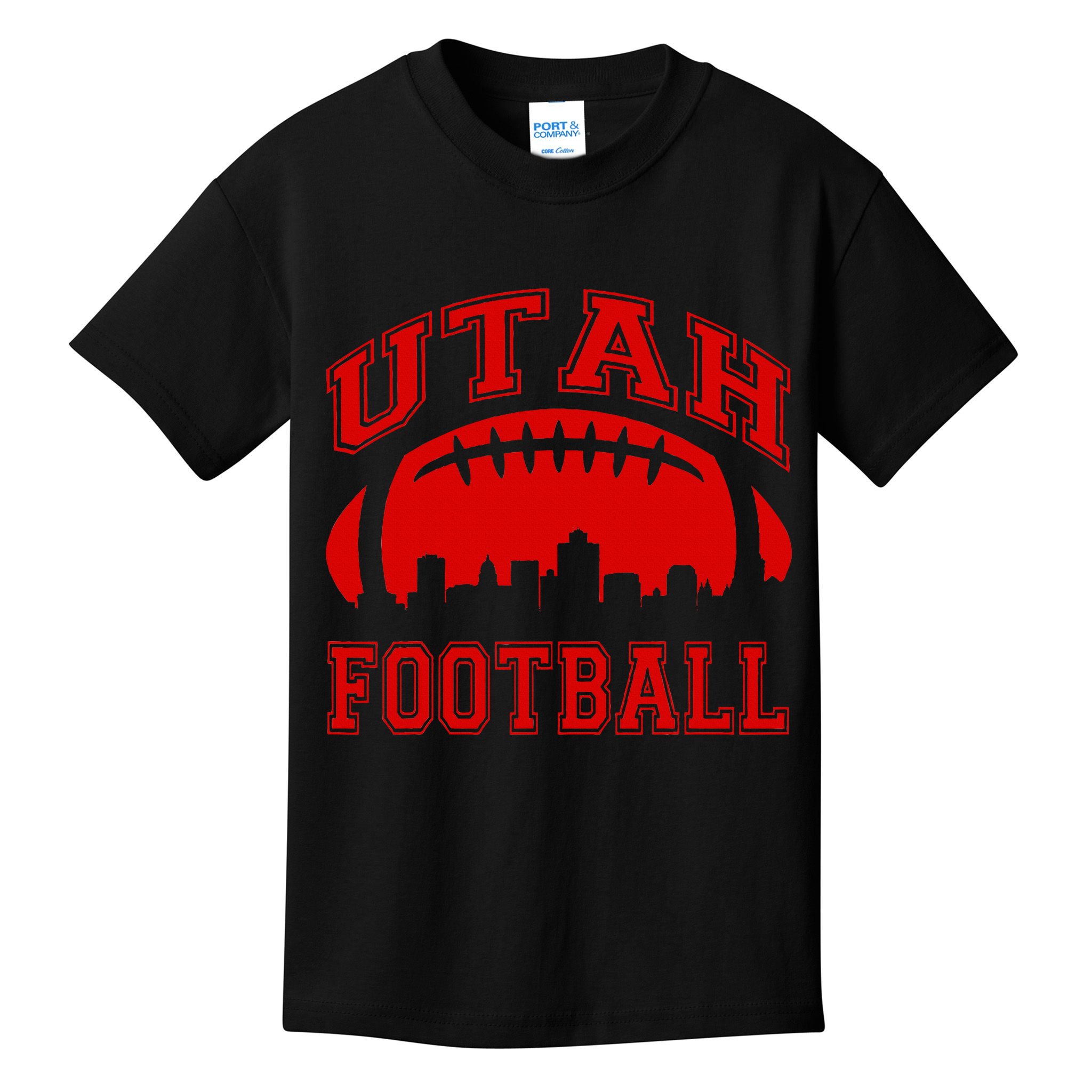 College University style Utah Football Sports Gift Kids T-Shirt