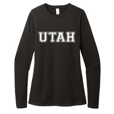 College University Style Utah Sport Gift Womens CVC Long Sleeve Shirt