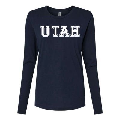 College University Style Utah Sport Gift Womens Cotton Relaxed Long Sleeve T-Shirt