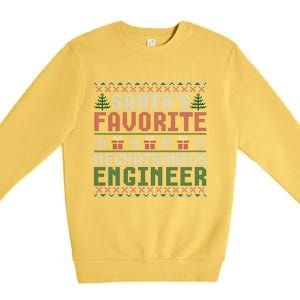 Christmas Ugly Sweater Santa Claus Mechatronics Engineer Gift Premium Crewneck Sweatshirt