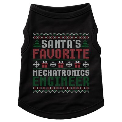Christmas Ugly Sweater Santa Claus Mechatronics Engineer Gift Doggie Tank