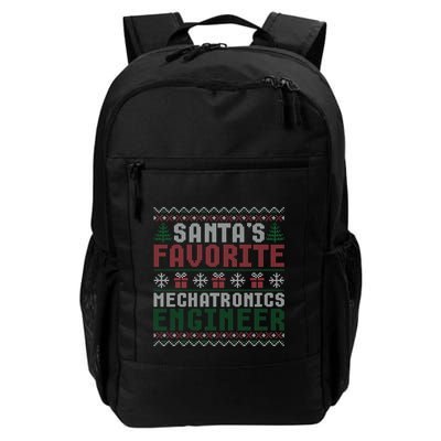 Christmas Ugly Sweater Santa Claus Mechatronics Engineer Gift Backpack