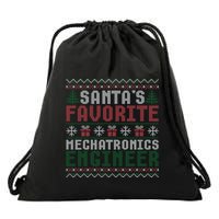 Christmas Ugly Sweater Santa Claus Mechatronics Engineer Gift Drawstring Bag