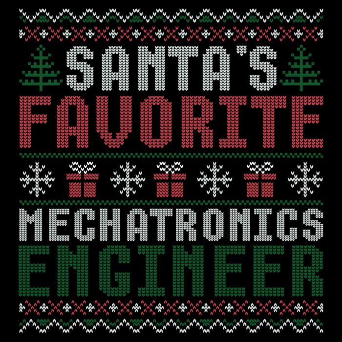 Christmas Ugly Sweater Santa Claus Mechatronics Engineer Gift Drawstring Bag