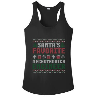 Christmas Ugly Sweater Santa Claus Mechatronics Engineer Gift Ladies PosiCharge Competitor Racerback Tank