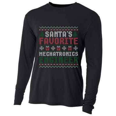 Christmas Ugly Sweater Santa Claus Mechatronics Engineer Gift Cooling Performance Long Sleeve Crew