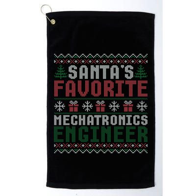 Christmas Ugly Sweater Santa Claus Mechatronics Engineer Gift Golf Towel