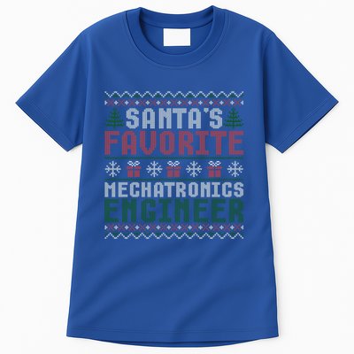 Christmas Ugly Sweater Santa Claus Mechatronics Engineer Gift Tall T-Shirt