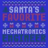 Christmas Ugly Sweater Santa Claus Mechatronics Engineer Gift Tall T-Shirt
