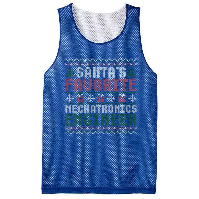 Christmas Ugly Sweater Santa Claus Mechatronics Engineer Gift Mesh Reversible Basketball Jersey Tank