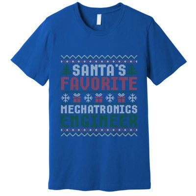 Christmas Ugly Sweater Santa Claus Mechatronics Engineer Gift Premium T-Shirt