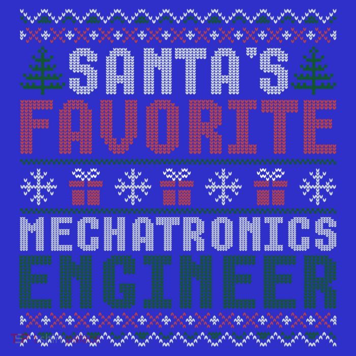 Christmas Ugly Sweater Santa Claus Mechatronics Engineer Gift Baby Bodysuit