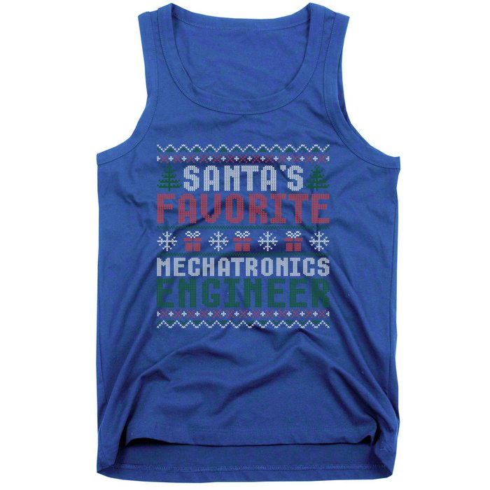 Christmas Ugly Sweater Santa Claus Mechatronics Engineer Gift Tank Top