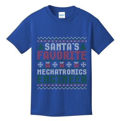 Christmas Ugly Sweater Santa Claus Mechatronics Engineer Gift Kids T-Shirt