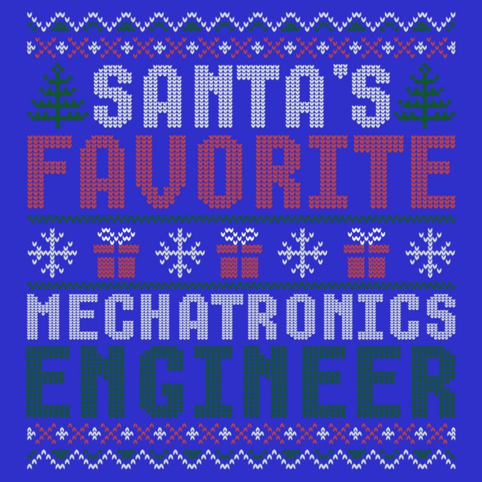 Christmas Ugly Sweater Santa Claus Mechatronics Engineer Gift Zip Tote Bag