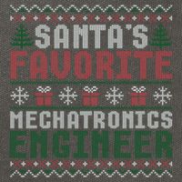Christmas Ugly Sweater Santa Claus Mechatronics Engineer Gift Cotton Canvas Backpack