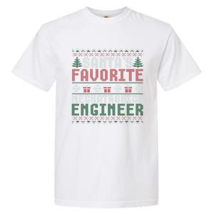 Christmas Ugly Sweater Santa Claus Mechatronics Engineer Gift Garment-Dyed Heavyweight T-Shirt