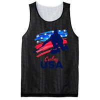 Curling USA Support The Team USA Flag Curl Clean Mesh Reversible Basketball Jersey Tank