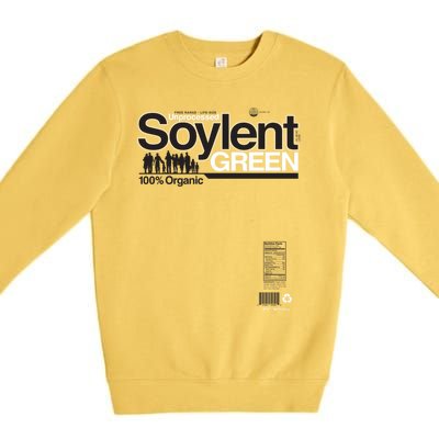 Contents Unprocessed Soylent Green (On Green) Premium Crewneck Sweatshirt