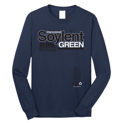 Contents Unprocessed Soylent Green (On Green) Long Sleeve Shirt