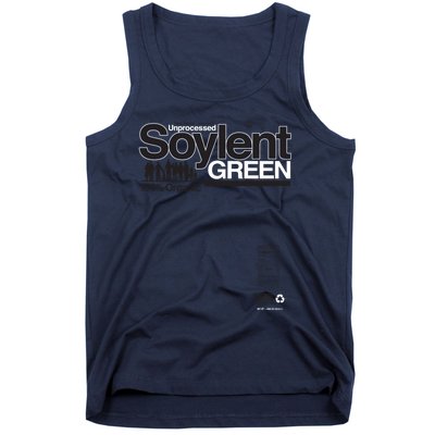 Contents Unprocessed Soylent Green (On Green) Tank Top