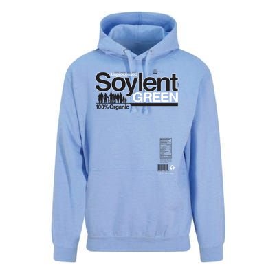 Contents Unprocessed Soylent Green (On Green) Unisex Surf Hoodie