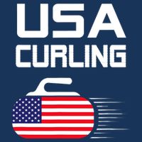 Curling USA Support Team American Flag Winter Sports Lovers Sweatshirt