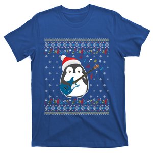 Christmas Ugly Sweater Xmas Family Matching Penguin Guitar Cute Gift T-Shirt