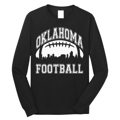 College University Style Oklahoma Sports Team Football Long Sleeve Shirt