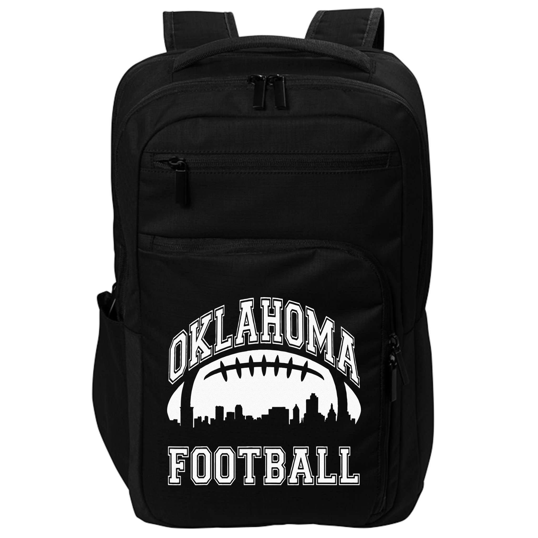 College University Style Oklahoma Sports Team Football Impact Tech Backpack