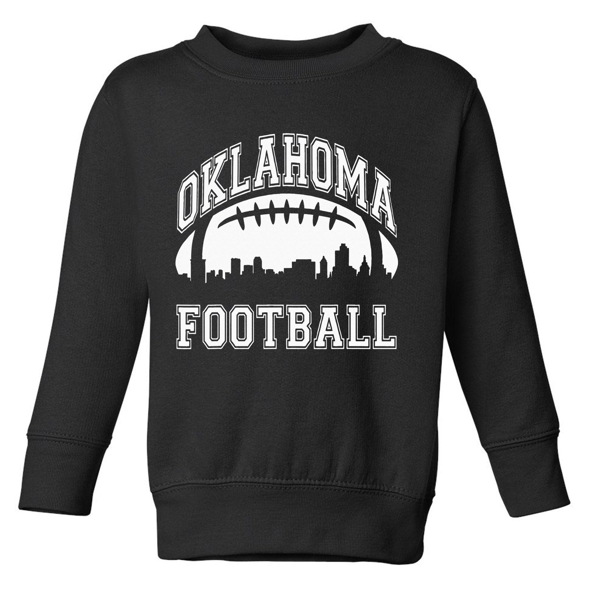 College University Style Oklahoma Sports Team Football Toddler Sweatshirt