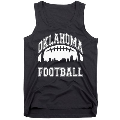 College University Style Oklahoma Sports Team Football Tank Top