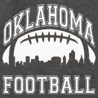 College University Style Oklahoma Sports Team Football Vector Backpack