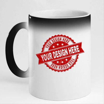 Custom Design Upload Create Your Own  11oz Black Color Changing Mug