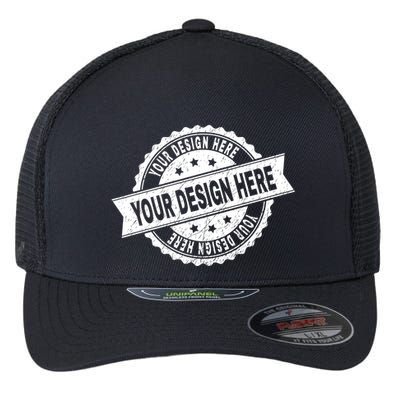 Custom Design Upload Create Your Own  Flexfit Unipanel Trucker Cap