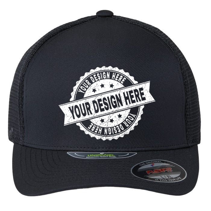 Custom Design Upload Create Your Own  Flexfit Unipanel Trucker Cap