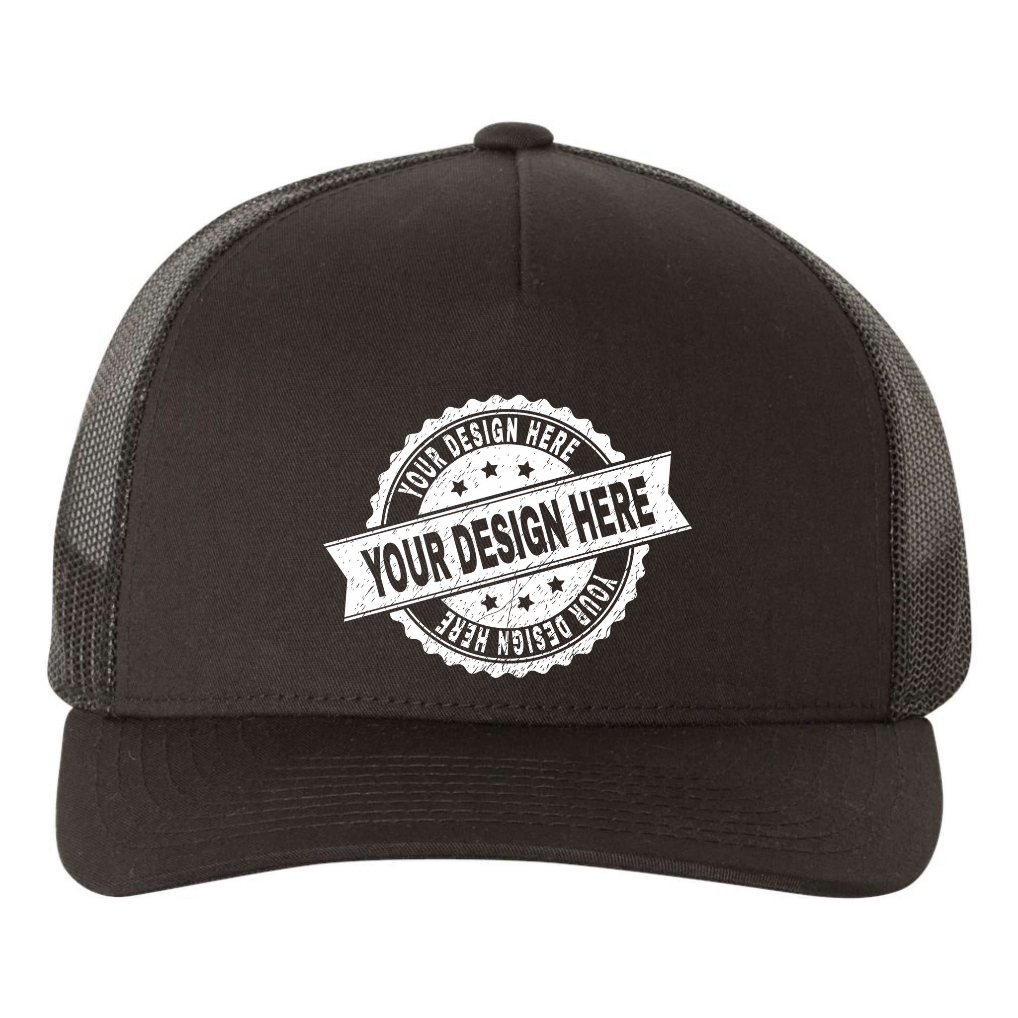 Custom Design Upload Create Your Own  Yupoong Adult 5-Panel Trucker Hat