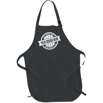 Custom Design Upload Create Your Own  Full-Length Apron With Pockets