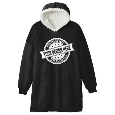 Custom Design Upload Create Your Own  Hooded Wearable Blanket