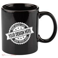 Custom Design Upload Create Your Own  11oz C Handle Ceramic Mug