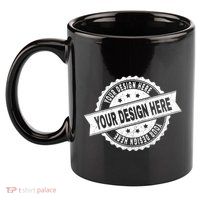 Custom Design Upload Create Your Own  11oz C Handle Ceramic Mug