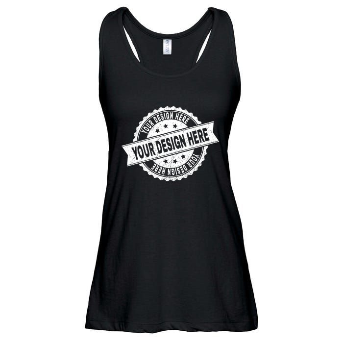 Custom Design Upload Create Your Own  Ladies Essential Flowy Tank