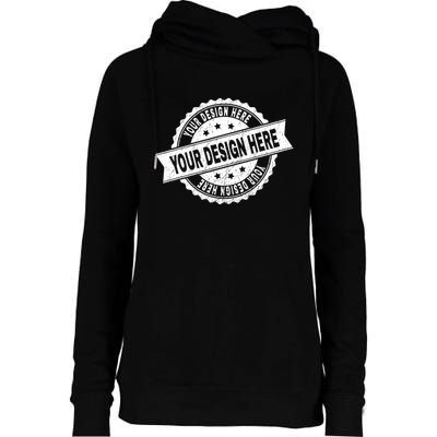 Custom Design Upload Create Your Own  Womens Funnel Neck Pullover Hood