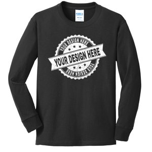 Custom Design Upload Create Your Own  Kids Long Sleeve Shirt