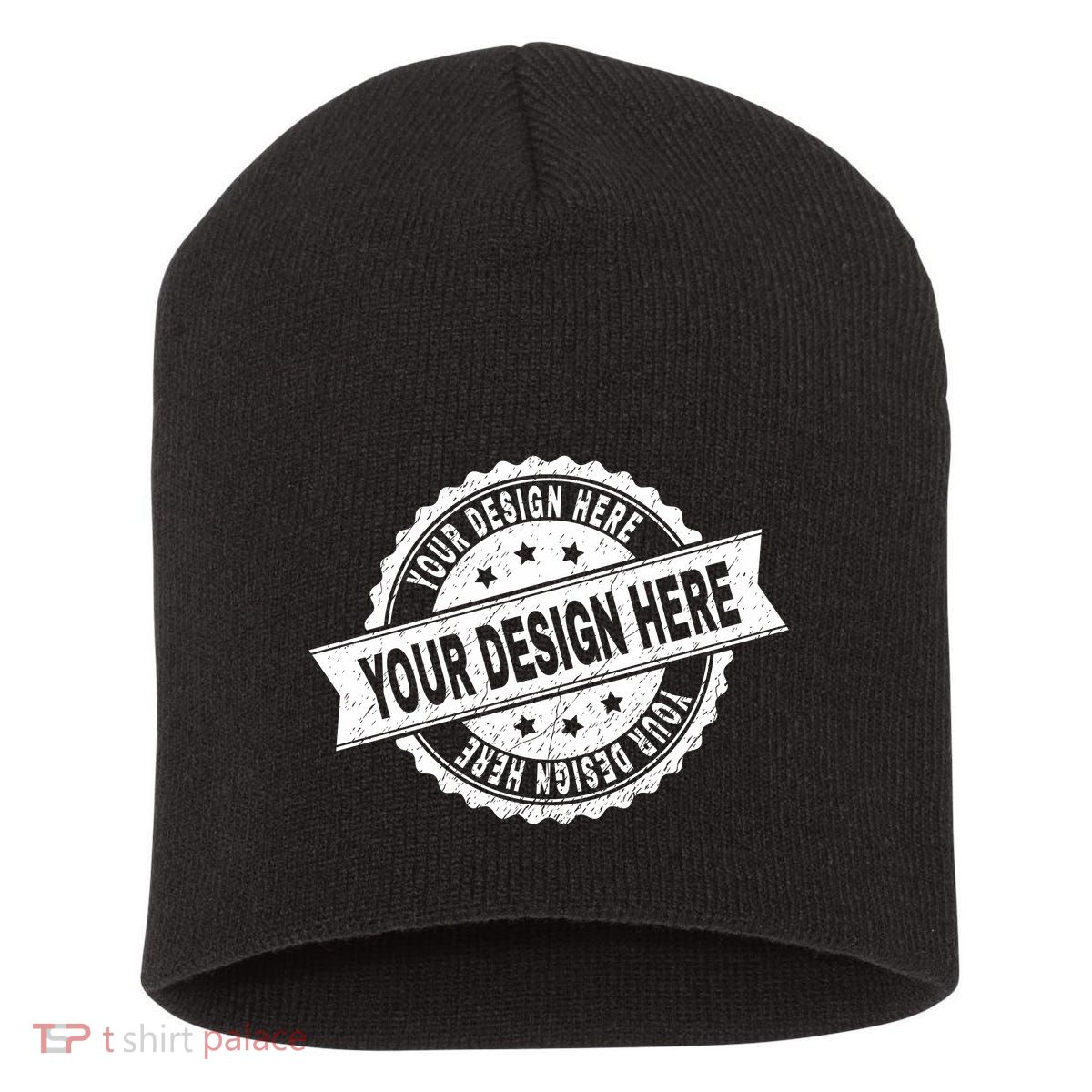 Custom Design Upload Create Your Own  Short Acrylic Beanie