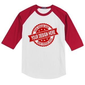 Custom Design Upload Create Your Own  Kids Colorblock Raglan Jersey