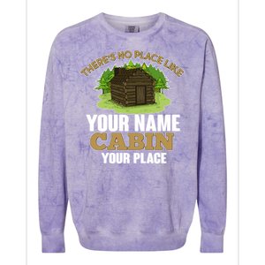 Custom Cabin Camping Trip Personalize Colorblast Crewneck Sweatshirt