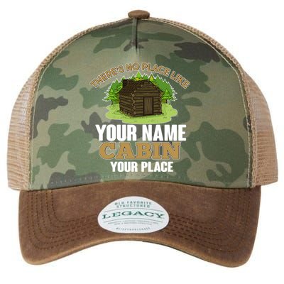 Custom Cabin Camping Trip Personalize Legacy Tie Dye Trucker Hat