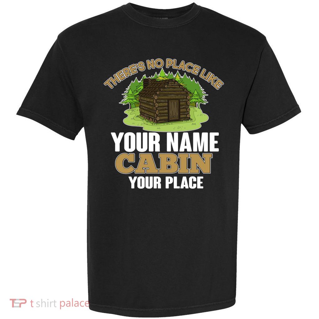 Custom Cabin Camping Trip Personalize Garment-Dyed Heavyweight T-Shirt